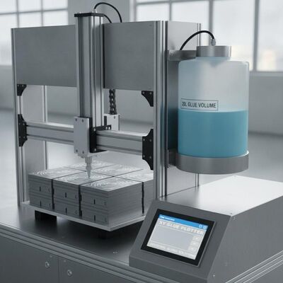 XY Glue Plotter CNC Gluer с объемом клея 20L 840 мм Высота стека и горячее плавление холодного клея в одной операции